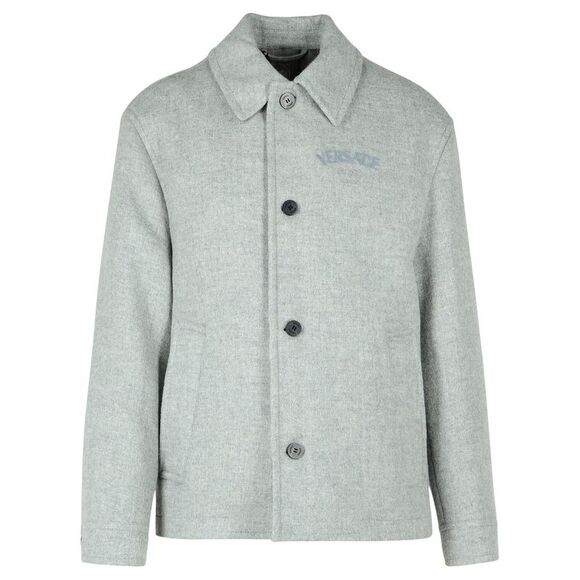 Versace Grey Wool Jacket Men - www.gothongphutrang.com